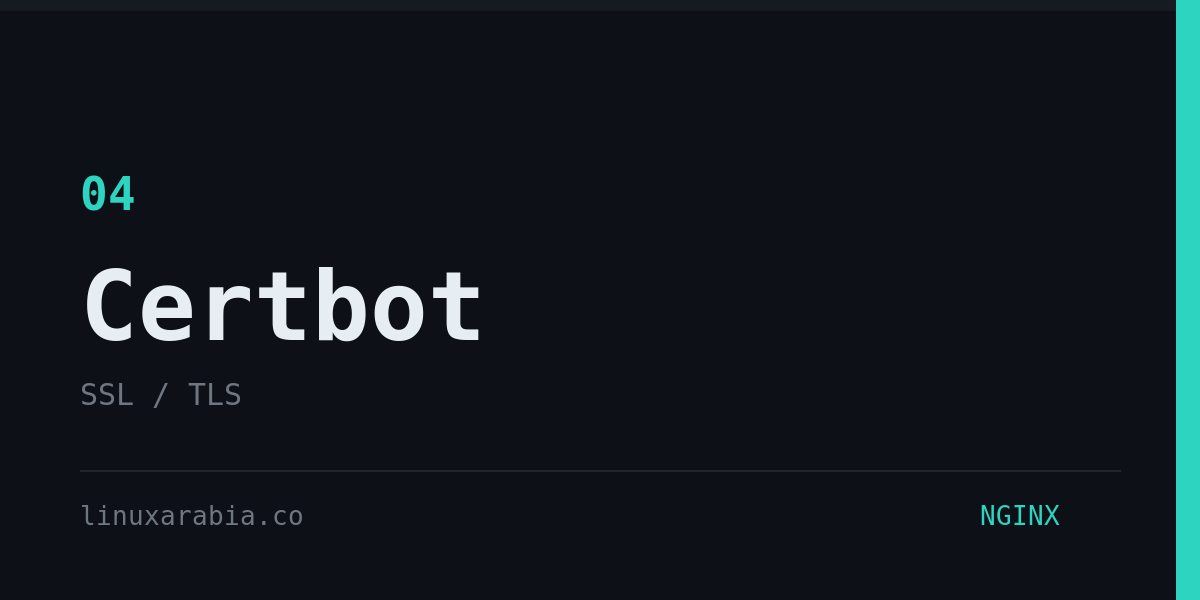 تثبيت certbot على خادم Debian